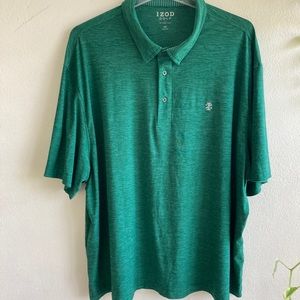 Emerald Green Izod Golf Polo Performance Polo